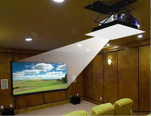 Instalação de projetor no teto